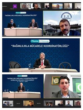 Manisa Il Müftülüğü Bağımlılıkla Mücadele Il Koordinatörlüğü Yeşilay Ile Birlikte çevrimiçi Bağımlılıkla Mücadele Semineri Düzenledi