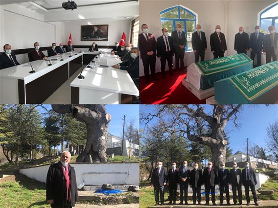 Bilecik'de Mart  Ay’ı Ilçe Müftüleri Toplantısı Sonrası Mihalgazi Türbesine Ziyaret