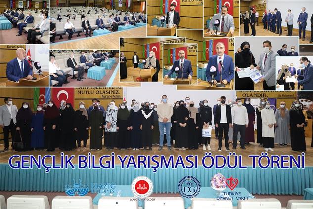 Elazig'da Mevlid-i Nebi Gençlik Bilgi Yarışması ödül Töreni