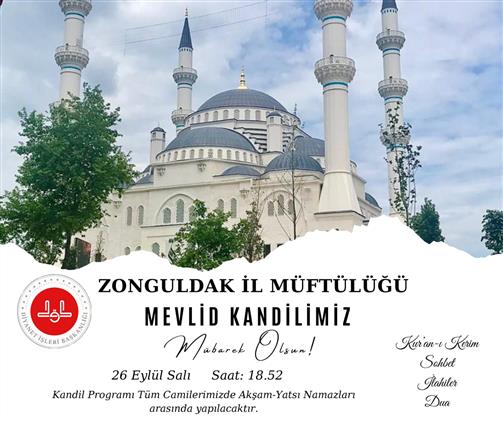 Zonguldak'ta Mevlid Kandili