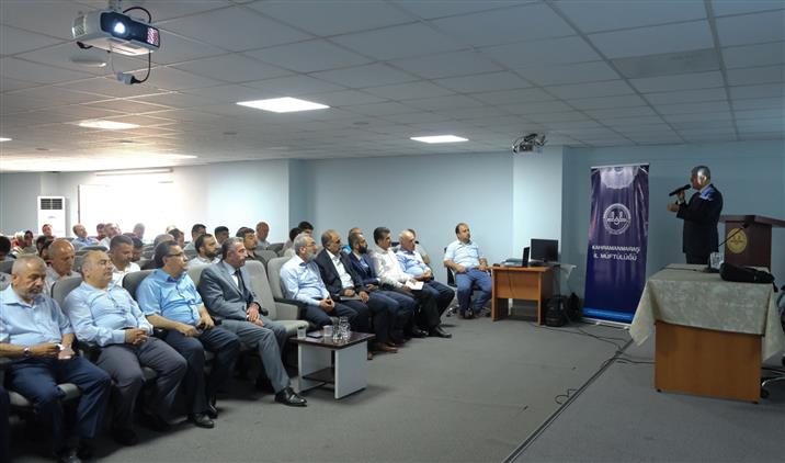 Kahramanmaras'da Müftülüğümüzde “tdv 2022 Vekalet Yoluyla Kurban Kesim Organizasyonu Tanıtım Toplantısı” Düzenlendi