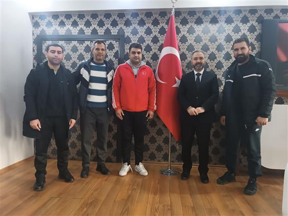 Malatya'da Milli Karateci Caner Aygören'den Il Müftüsü Yıldırım'a Hayırlı Olsun Ziyareti