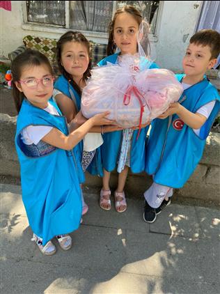 Amasya'da Miniklerden “hayata Başlarken” Projesine Anlamlı Destek