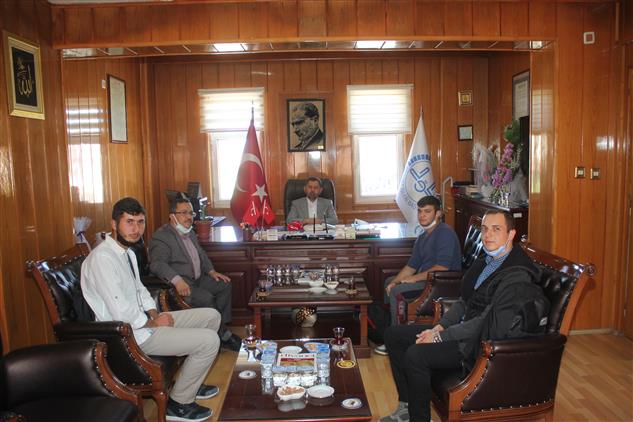 Burdur'da üniversite öğrencilerinden Il Müftümüze Ziyaret