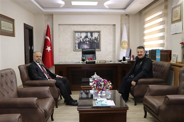 Sivas'ta Pomem Müdürü Yırtar, Müftü Pehlivan’ı Ziyaret Etti