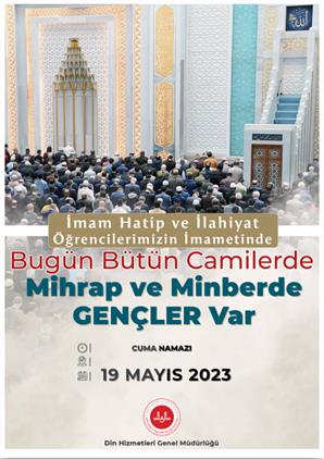 Karabük'te "bugün Bütün Camilerde Mihrap Ve Minberde 'gençler' Var' Programı