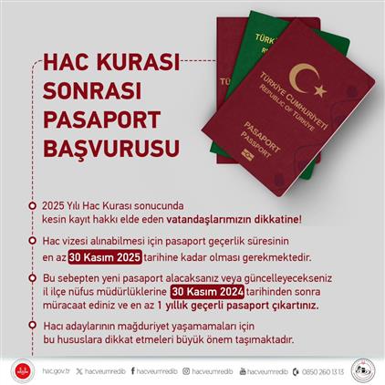 Hatay'da "hac Kurası Sonrası Pasaport Başvurusu Ile Ilgili önemli Bilgilendirme"