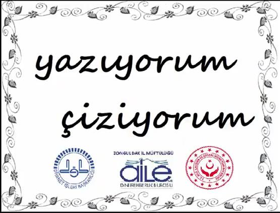 Zonguldak'ta "yazıyorum-çiziyorum"