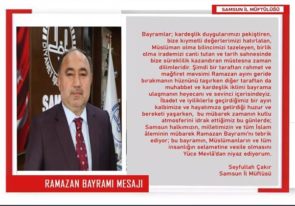 Samsun'da Ramazan Bayramımız Kutlu Olsun.