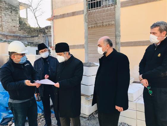 İstanbul'da Restorasyonu Devam Eden Sultanahmet Camii’nde Incelemede Bulunuldu