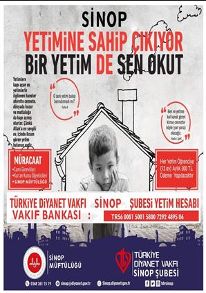 Sinop Yetimine Sahip çıkıyor, Bir Yetim De Sen Okut!