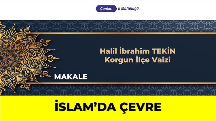 Cankiri'da Islam’da çevre (makale)