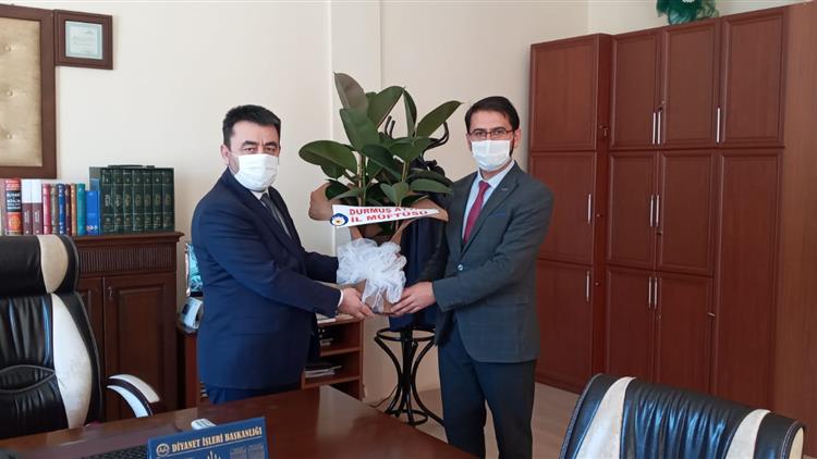 Amasya'da Taşova  Müftüsüne Hayırlı Olsun Ziyareti