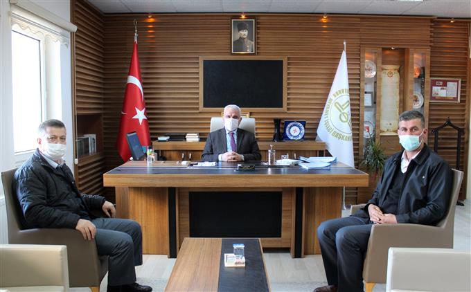 Bilecik'de Tuzla Mahir Iz Anadolu Imam Hatip Lisesi Müdürü Mustafa Arslan Ve Türkmen Köyü Muhtarı Murat Yüksel’den Müftü Ali Erhun’a Ziyaret