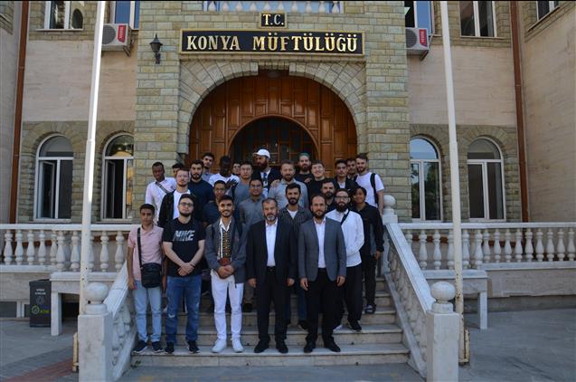 Konya'da Uluslararası Ilahiyat Programı öğrencileri Müftülüğümüzü Ziyaret Etti