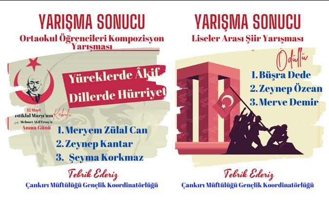 Cankiri'da Yarışma Sonucu