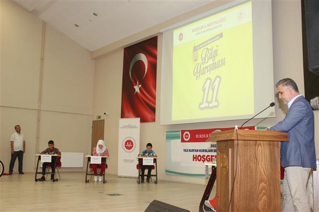 Burdur'da Yaz Kur’an Kursu öğrencileri Bilgide Yarıştı
