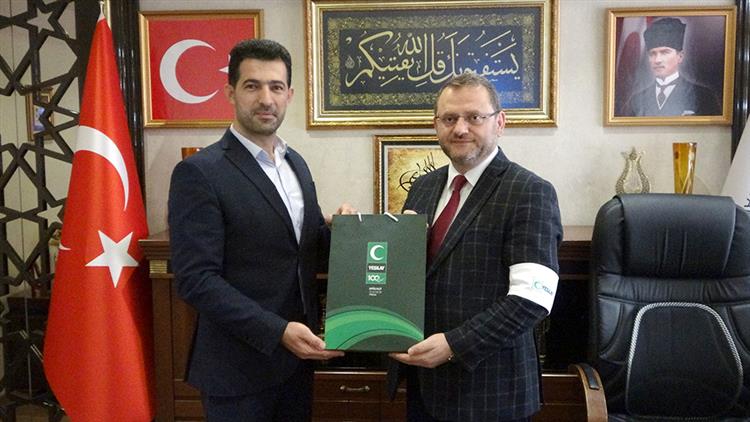 Yeşilay Mersin şubesi Il Müftüsü Dr. Kondi’yi Ziyaret Etti